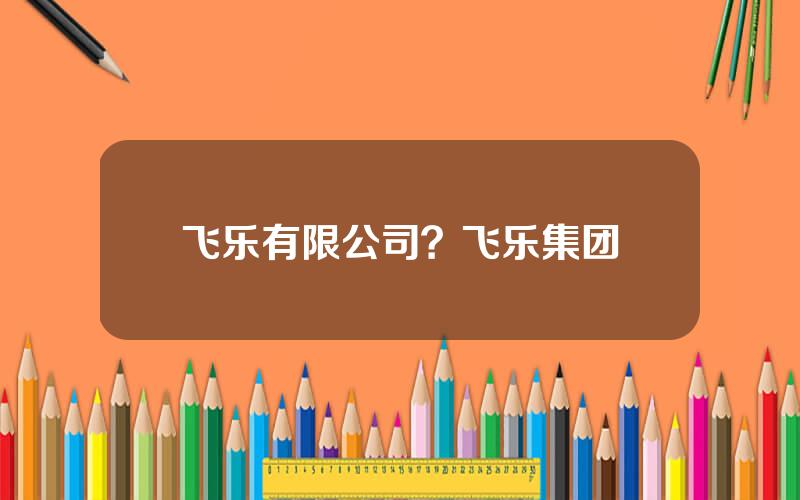 飞乐有限公司？飞乐集团