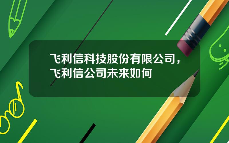 飞利信科技股份有限公司，飞利信公司未来如何