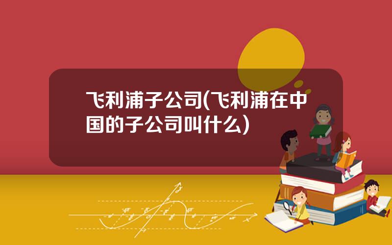 飞利浦子公司(飞利浦在中国的子公司叫什么)