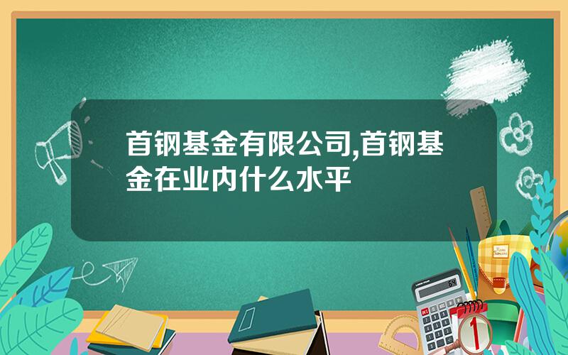 首钢基金有限公司,首钢基金在业内什么水平