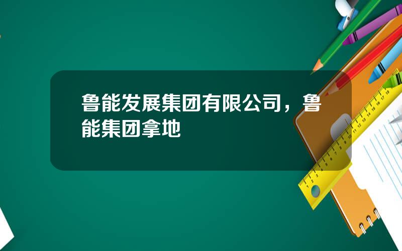 鲁能发展集团有限公司，鲁能集团拿地