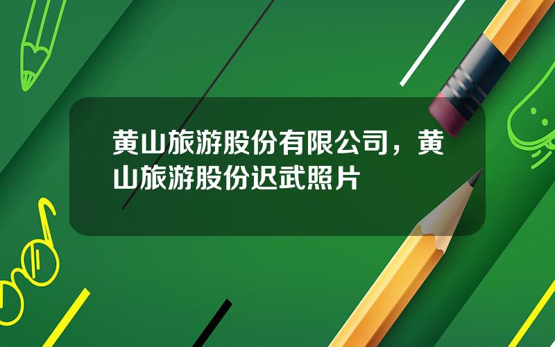 黄山旅游股份有限公司，黄山旅游股份迟武照片