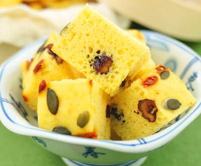 黄金发糕怎么做？_美食